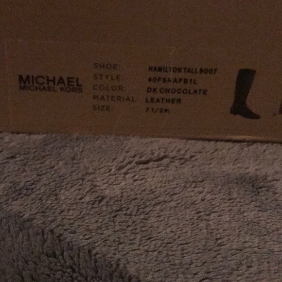 Michael kors hamilton tall boot. Dark chocolate. - Picture 4 of 4